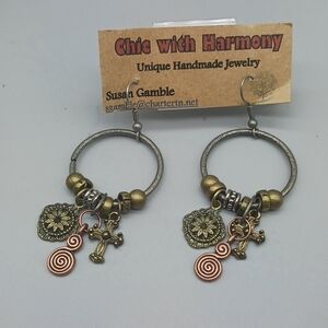 Gold and Silver Handmade Earrings